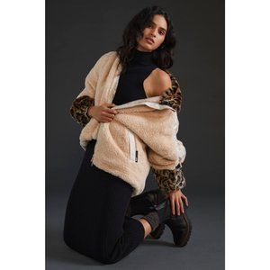 Anthropologie OOF Plush Faux Fur Jacket